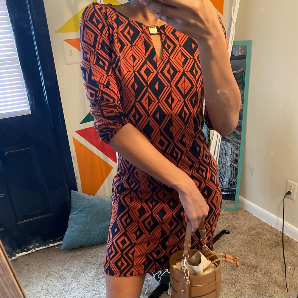 Tiled Work Dress Size:4